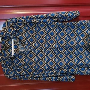 Alfani long sleeve blouse button front size XL